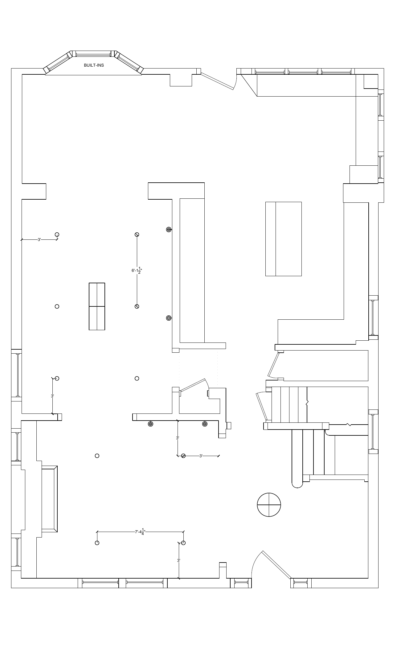 Can Light Plan — Living Room and Dining Room
